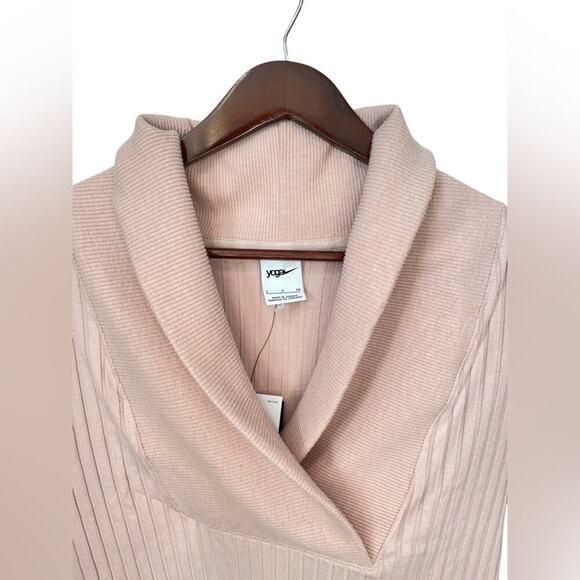 NIKE NWT Yoga Luxe Ribbed Long-sleeve Women's Pink Sweater Size Small $80 MSRP - Picture 3 of 14
